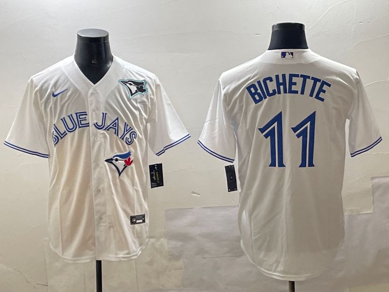 Men Toronto Blue Jays #11 Bichette White Game 2025 Nike MLB Jersey style 2->toronto blue jays->MLB Jersey